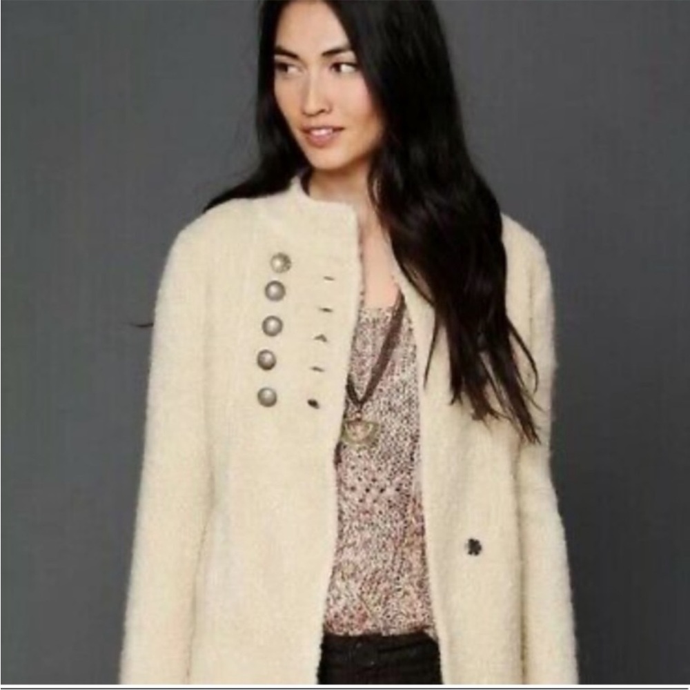 HOST PICK!📣FREE PEOPLE Sergeant Bell Sleeve
Jacket Cream Size M